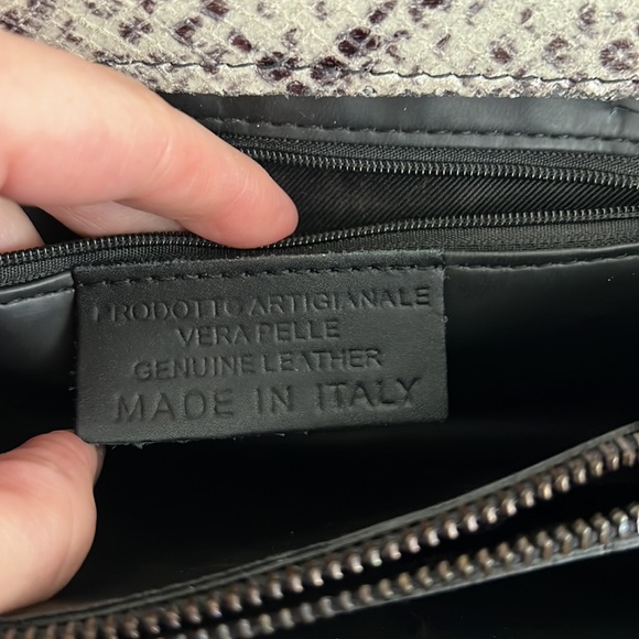 Vintage python embossed leather, made in Italy - Picture 13 of 17